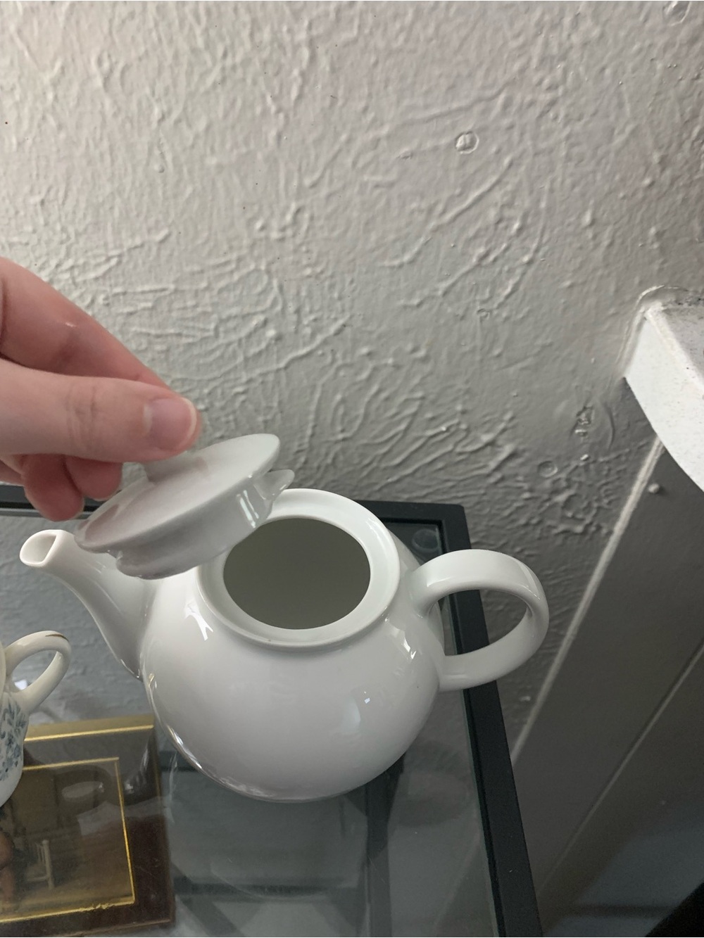 Classic White Ceramic Teapot - White